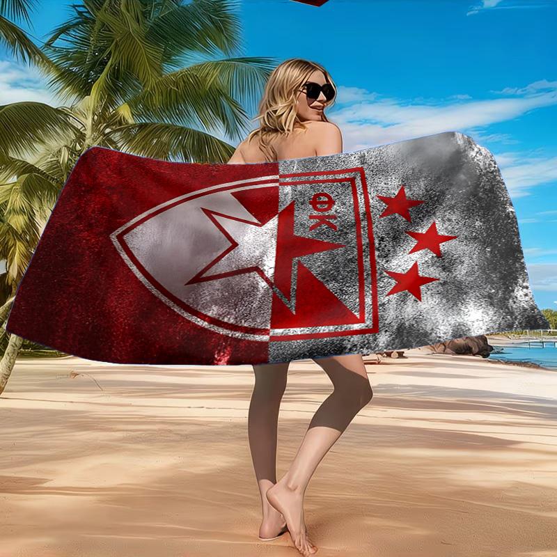 Crvena Zvezda Beach Towel, Quick-drying, Easy to Care for, Suitable for Both Fitness and Beach Vacations,Sports Essential