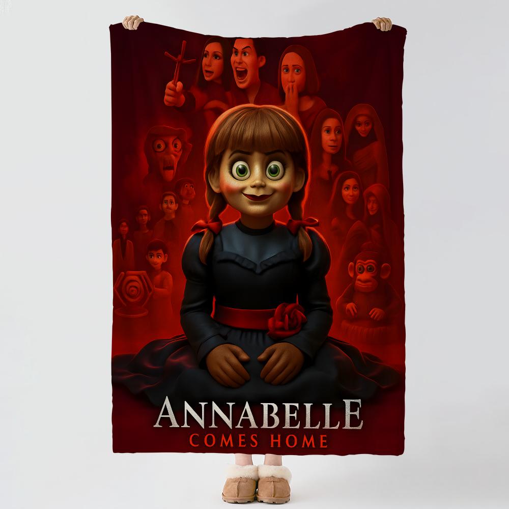 Movie A-Annabelle-E Throw Thick Comfort Flannel Quilt, Multi-scene Use Indoor Outdoor Daily Nap
