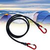 Heavy Duty Bungee Cord Elastic Tie Strap String Carabiner Hooks Kayak Cycling Luggage Packing Ropes Camping Accessories