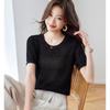 Srcr Silk Blend Hollow-out Knit Top