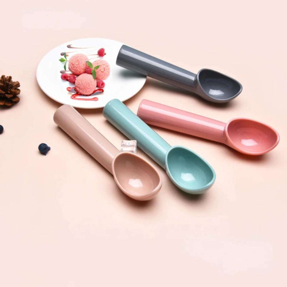 

Plastic Ice Cream Spoon Macaron Color Fruit Puree Shovel Cream Baller Scoop Watermelon зелёный