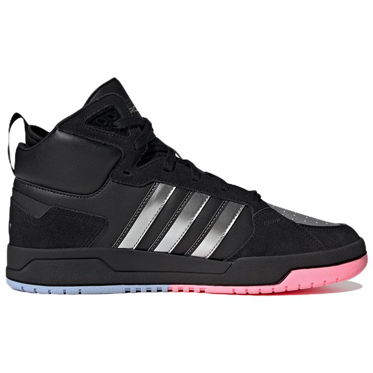 Adidas Neo 100DB Mid Basketball Shoes 'Black Metallic Silver' ID1841