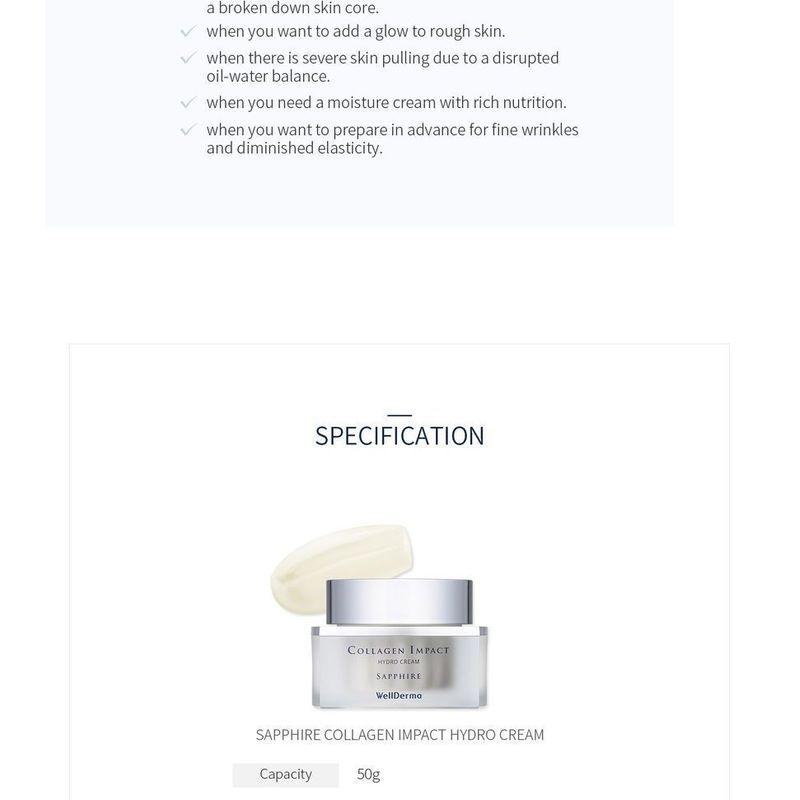 WellDerma Sapphire Collagen Impact Hydro Cream