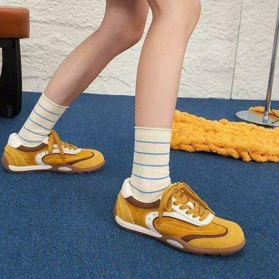 Retro German training shoes women's 2025 new autumn flat-bottomed versatile casual board shoes soft-soled women's shoes Forrest Gump sports shoes