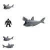 Mini Assembly Building Blocks Model Crocodile Shark Orangutan Decoration Blocks For Children Plastic Material