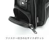 SiNCERO Men's Horizontal Shoulder Bag, B5 Size, 2-Way, with Handle, wr-1217 (BlackBlack)