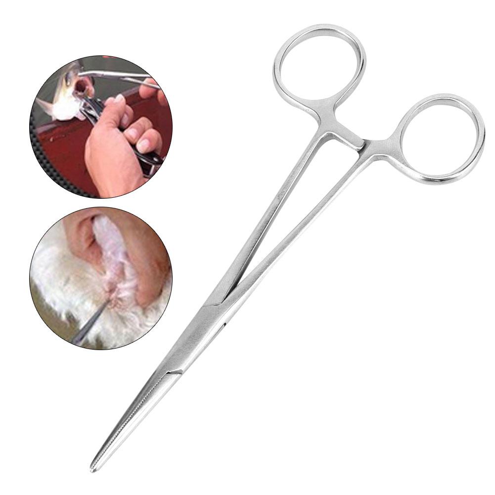 16cm Stainless Steel Surgical Straight Hemostatic Forceps Pet Hair Clamp Pliers Pets Supplies
