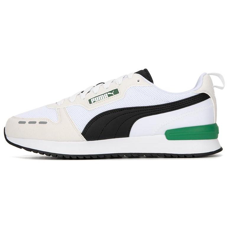 PUMA R78 White Black Green Unisex 373117-71 EU 36