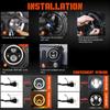 7 Inch Moto Car Led Headlight H4 Round Headlight with Amber Turn Signal For Jeep Wrangler JK TJ Headlamps 7" Headlight