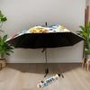 Cute dog-patterned folding umbrellas, a casual style for pet lovers and an interesting dog-illustrated umbrella for daily use.
