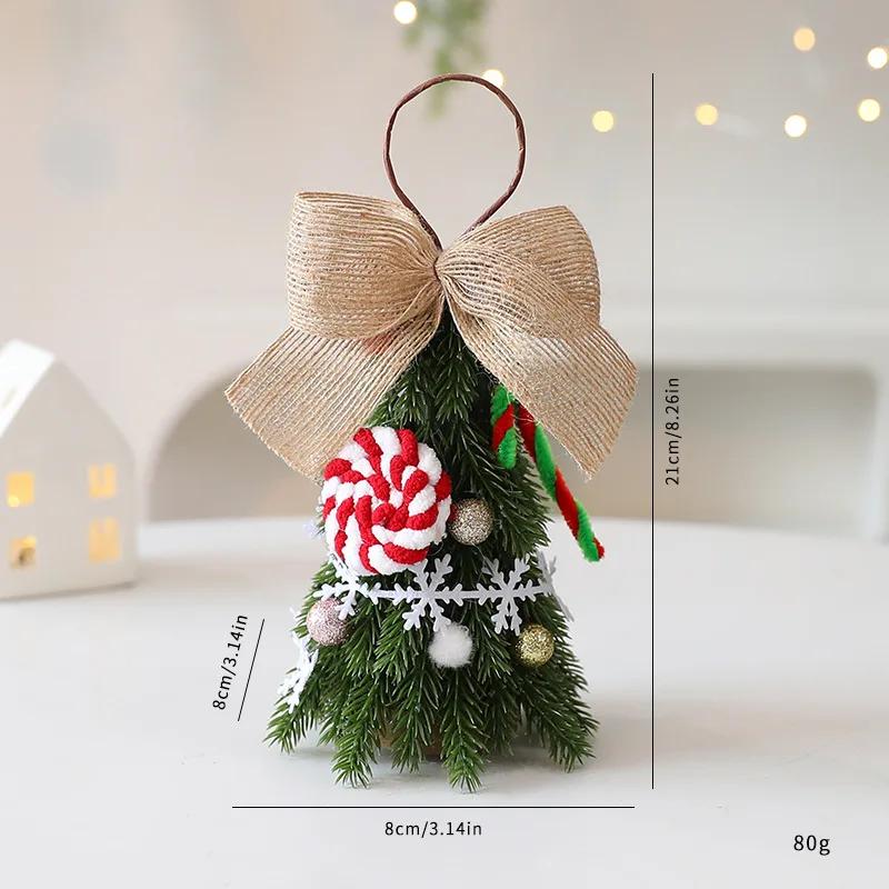 Christmas Diy Finished Products, Christmas Tree Hangers, Christmas Decorations, Window Display Items and Hangers 21X8X8CM