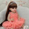 55 Cm Beautiful Reborn Doll Full Silicone Baby Doll Cute Realistic Toddler Girl To Accompany Fashion Baby Doll Gift Bjd Doll