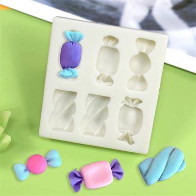 Silikonová forma ve tvaru bonbónu na sugarcraft, nástroje na pryskyřici, forma na pečení cupcake, fondánové nástroje