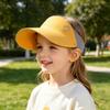 Kinderen Zonneklep Pet Lichtgewicht UV-Bescherming Tennis Sportpet Ademend Jongens Meisjes Zomer Buiten Anti-UV Pet met Brede Rand