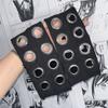 Fabric Rock Head Band Metal Eyelets Hollowed Out Eyelets Headband Punk Headwrap  Punk Style