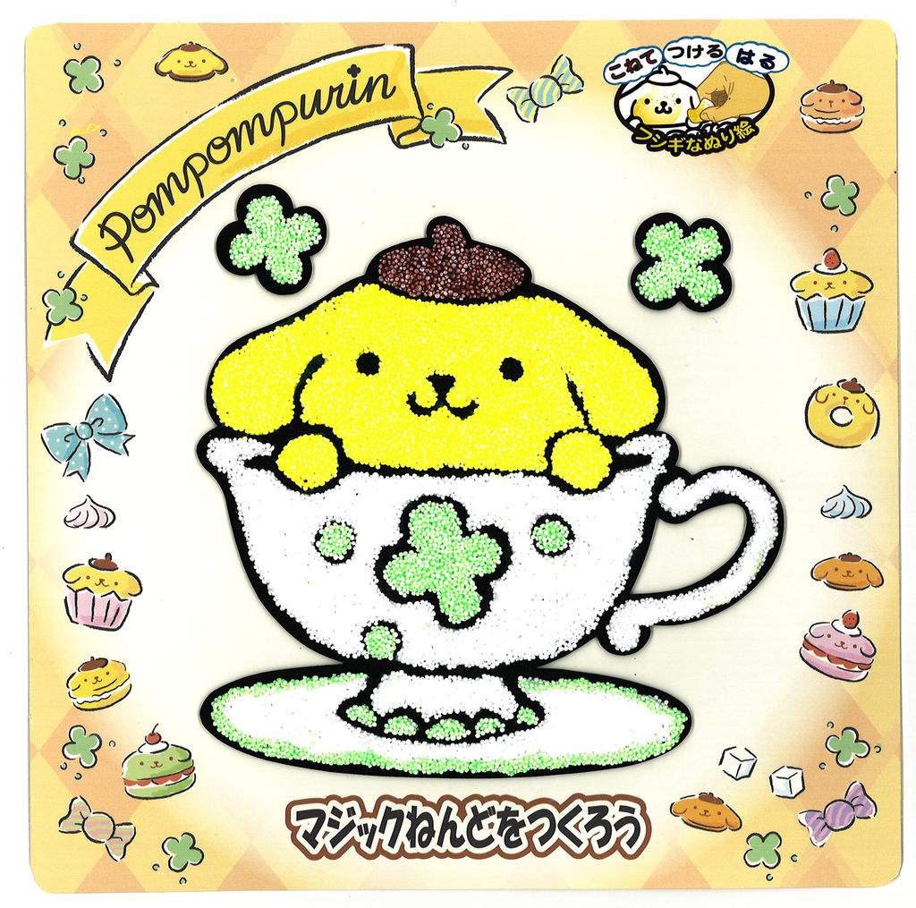 Nobu Company Magic Clay Sanrio 6-Piece Set (My Melody/Hello Kitty/Pom Pom Purin/Cinnamoroll/Pochacco & Pom Pom Purin/Kuromi) KT4464-SET