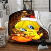 1pc Tweety Bird Blanket Lightweight Flannel Throw For Sofa, Bed, Travel, Livingroom, Office, Couch, Chair, And Bed