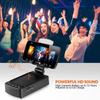 Cell Phone Stand with Bluetooth Speaker,Wireless Speaker with Anti-Slip Holder and Charging Station Compatible for Phone,Adjustable Angle and Height