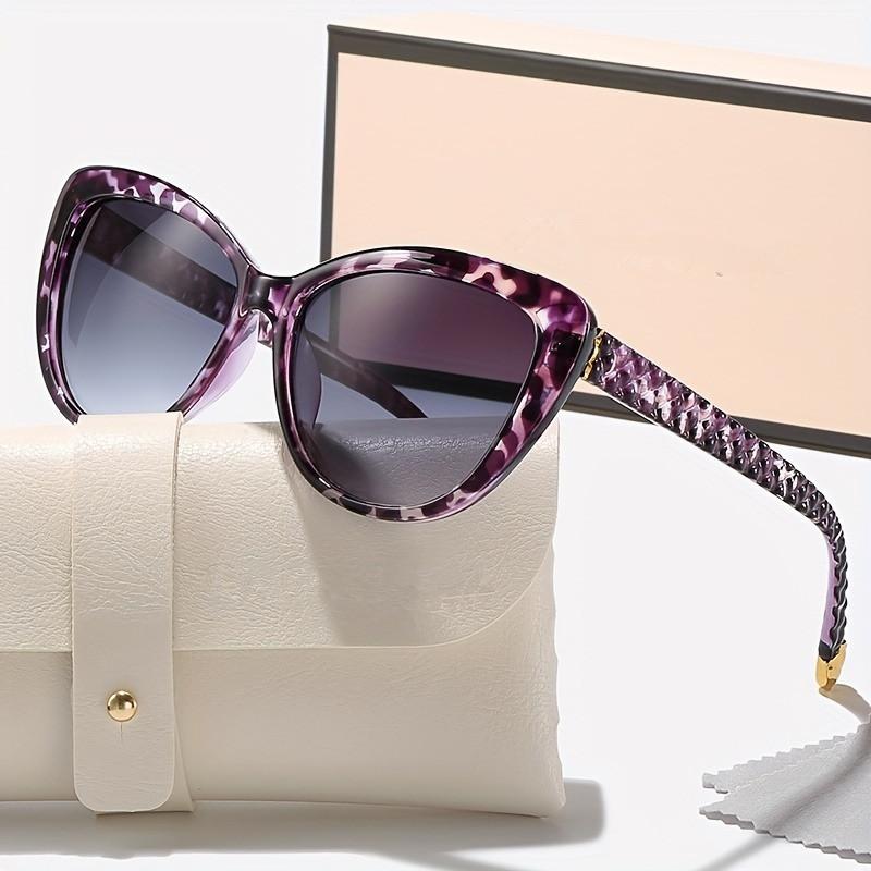 INS Vintage Cat Eye Sunglasses Women Flower Frame Gradient Sun Glasses Female Brand Designer Retro Shades Fashion Oculos De Sol