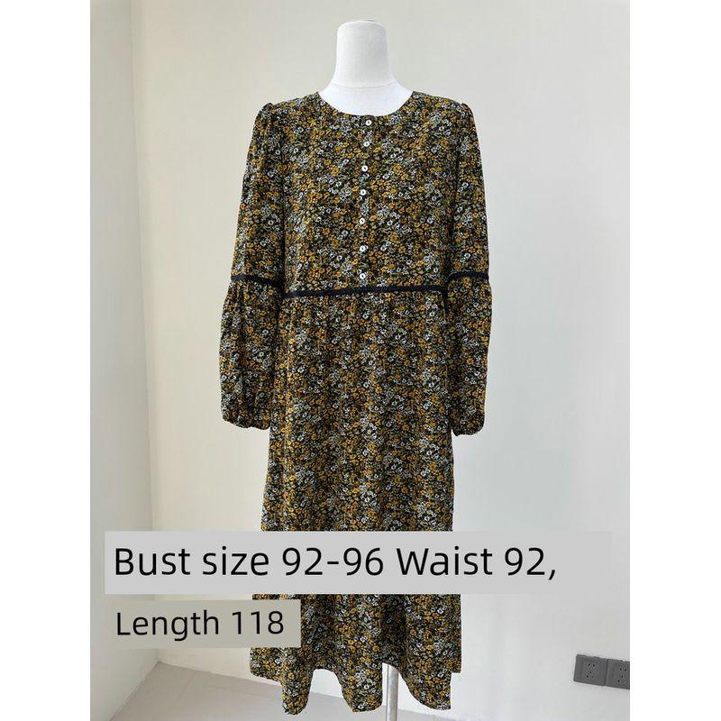 2025 Summer New Foreign Trade Original Garment Niche Design Floral Commuter Temperament Color Dress 9