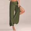 Pantaloni da Yoga Estivi Sexy a Gamba Larga Incrociati da Donna Europei e Americani