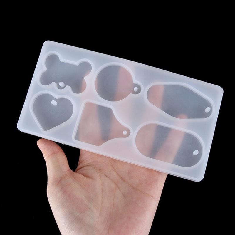 1 Stück Harz Handwerk Haustierbedarf Schmuckherstellung Werkzeug DIY Anhänger Silikonform Schlüsselanhänger Form Harzform Hundeknochen Anhänger Tags