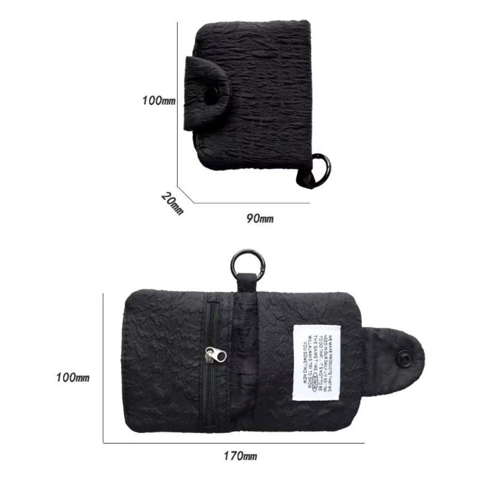 Cute Large Capacity Coin Purse Mini Wrinkled Earphone Bag Multi-layer Coin Pocket Children