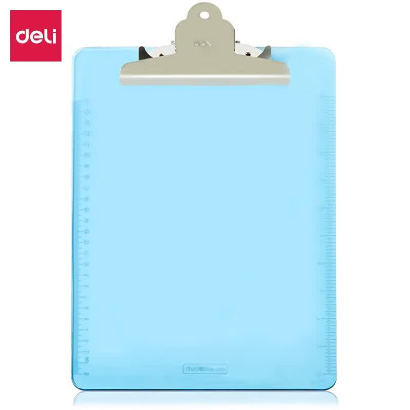 Deli 9252 Transparent Clipboard, 3-Pack