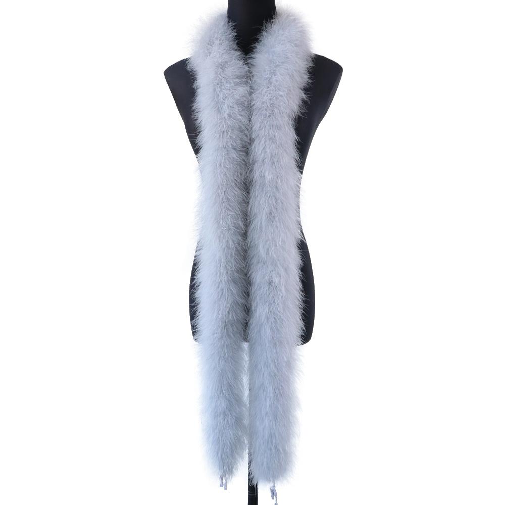 DIY 50Gram Pink Fluffy Turkey Marabou Feathers Boa for Wedding Carnival Dress Costumes Decoration Scarf Shawl Boas Sewing Crafts 2M