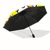 1pc Duck Pattern Automatic Opening/Closing Folding Umbrella with 68 Ribs, Plastic Handle, Windproof Portable Sunshade Umbrella Halloween and