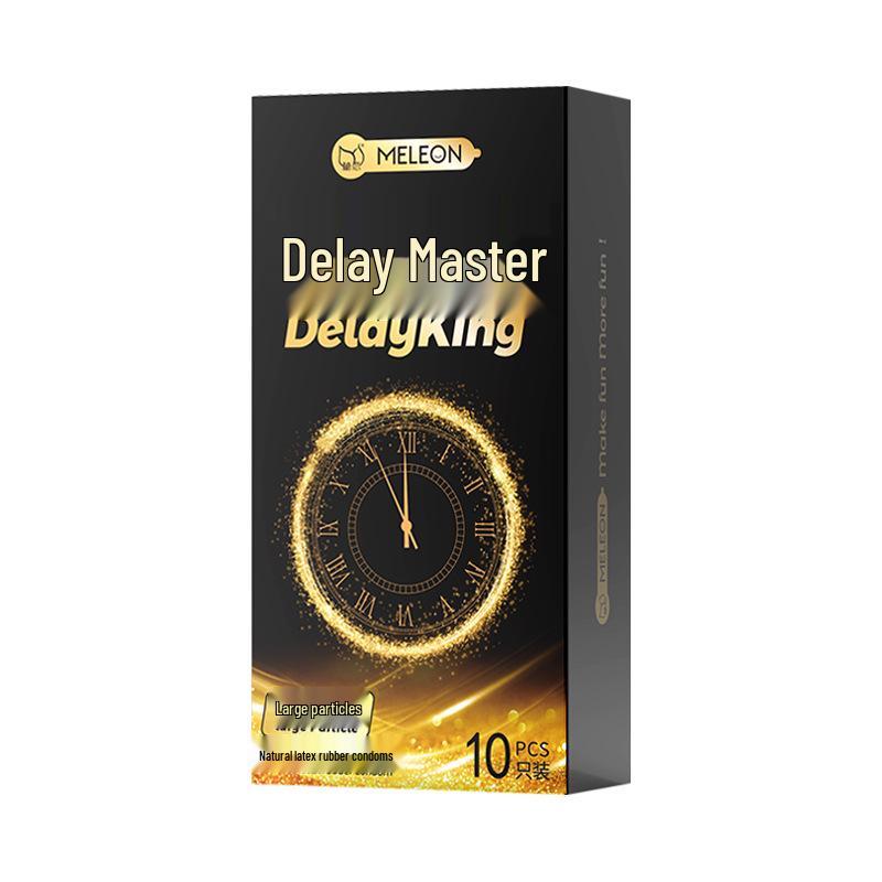 Secret Love Delay King Ribbed Condoms – Long-Lasting, Large Particle, Cat Tongue Texture