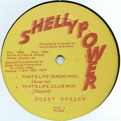 Disco de 12 polegadas DOBBY DOBSON - That's Life PC002 Shelly Power 1992 Reggae, Ska & Dub dos EUA