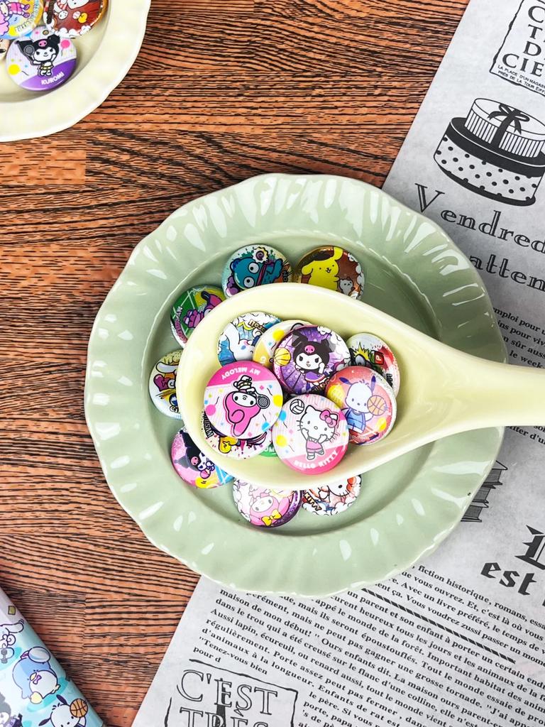 Latest Product In Stock Meileti Yuguigou Family Cute Granule Badge Series First Bullet Tinplate Bar Anime Peripherals Gifts