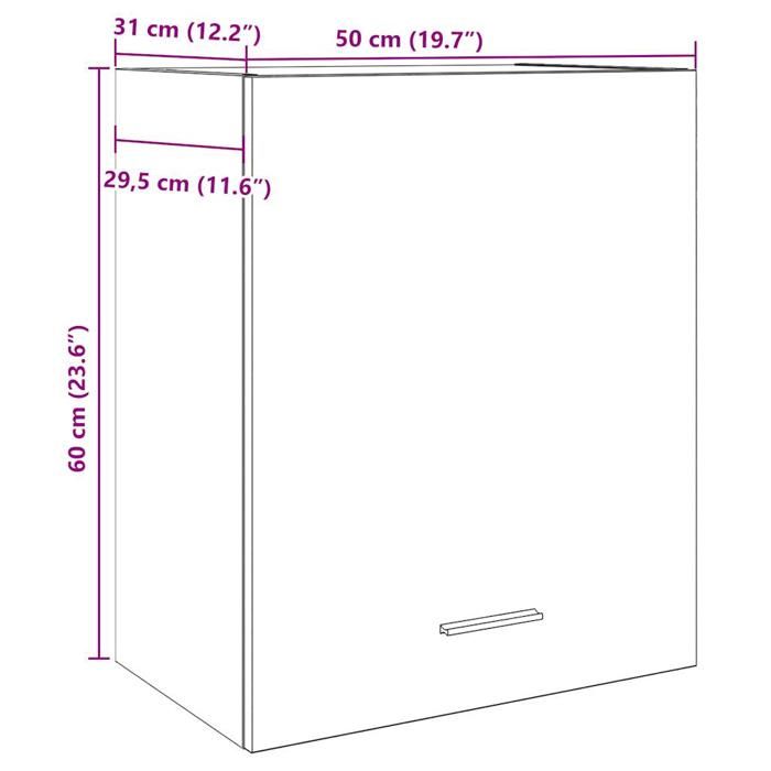 VidaXL Wall-mounted Cabinets 2 Pieces "Lyon" Artisan Oak 50 X 31 X 60 Cm Engineered Wood 856114