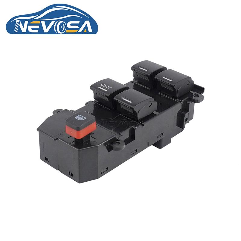 NEVOSA 35750-TM0-F01 For Honda City Fit 2009 2010 2012 2013 2014 Lifter Control Button Electric Master Window Switch 35750TM0F01