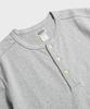 Beulonseun 10.6 Oz Cotton Short Sleeve Henley Tee Gray