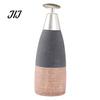 Easy Press Soap Dispenser Ceramic for Bathroom, 350/380ML Hand Bottle with Container Pump, Refillable Liquid Soap, Lotion and Shampoo Kitchen
