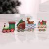 Christmas Santa Claus Wooden Christmas Miniature Wooden Christmas Wooden Mini Kids Train Christmas Christmas Christmas Gift Ornament, Figurine, Gift,