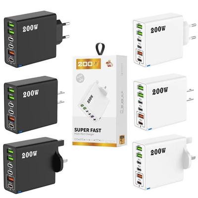 Smart Multi-Port Travel Charger: Six-in-One Dual Line Fast Charging Adapter for Mobile Phones