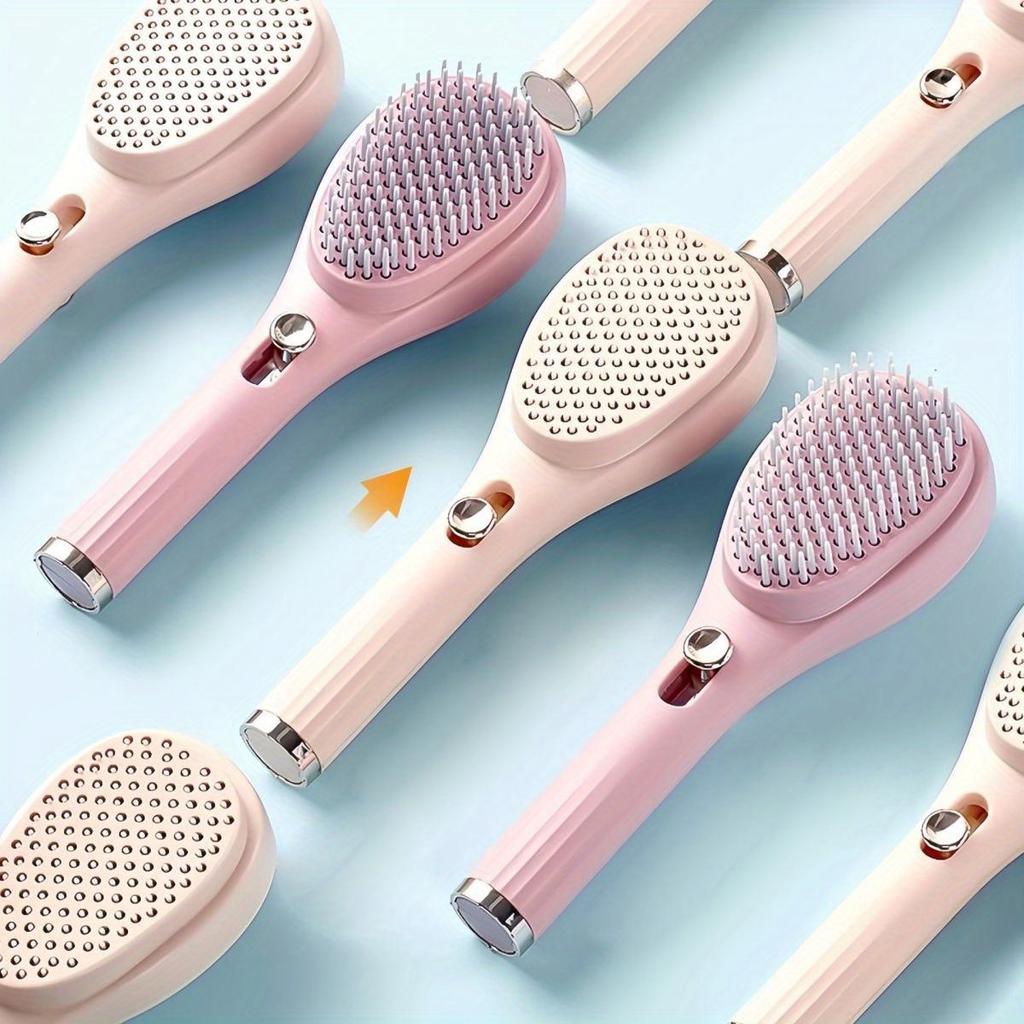 Portable Telescopic Comb White Pink Blue Scalp Massage Brush Self-Cleaning Hair Comb Women Salon Styling Tool Compact Magic Comb
