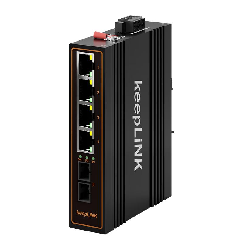 

keepLINK KP-9000-45 Industrial POE Ethernet Switch & Fiber Optic Transceiver Fast Ethernet | POE | Power Supply Not Included