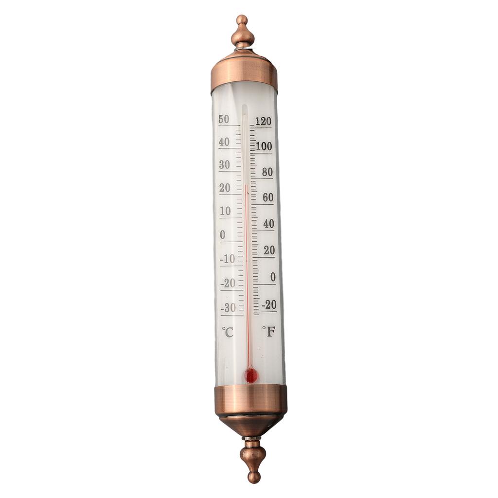 Cordless Thermometer 10 Inch Thermometer Corrosion-resistant Dual Scale Metal Construction No Batteries Required