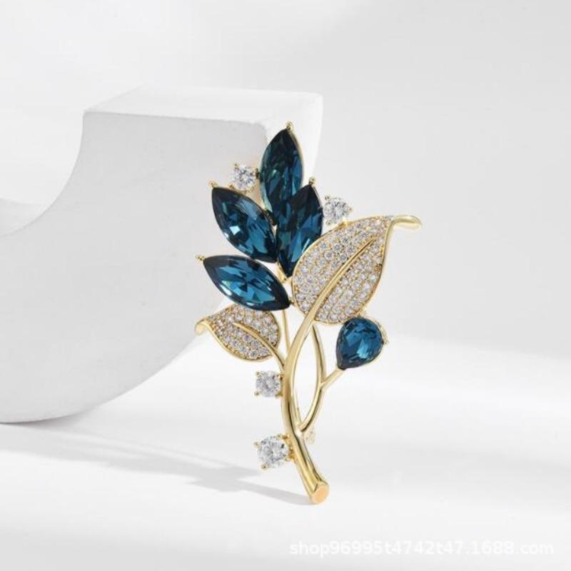 New Alloy Brooch High-end Niche Women's Peony High-end Pin Coat Suit High-end Versatile Brooch
