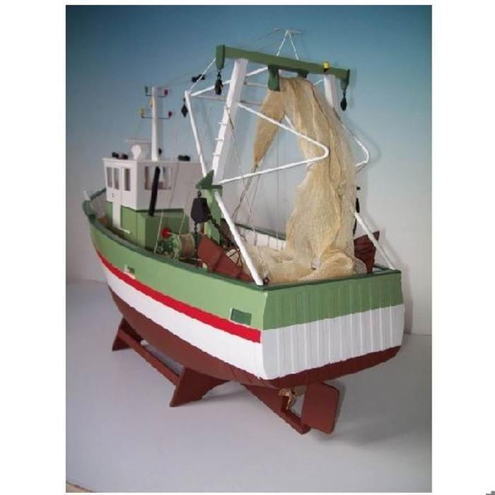 Chalutier - Soclaine - GRAND-VEY - Maquette en bois - Échelle 1/20 - 570 mm de long