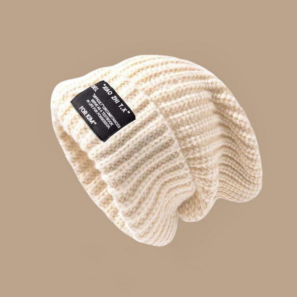 Multi Colors Knitted Beanies Solid Cute Warmer Bonnet New Female Beanie Caps  Outdoor