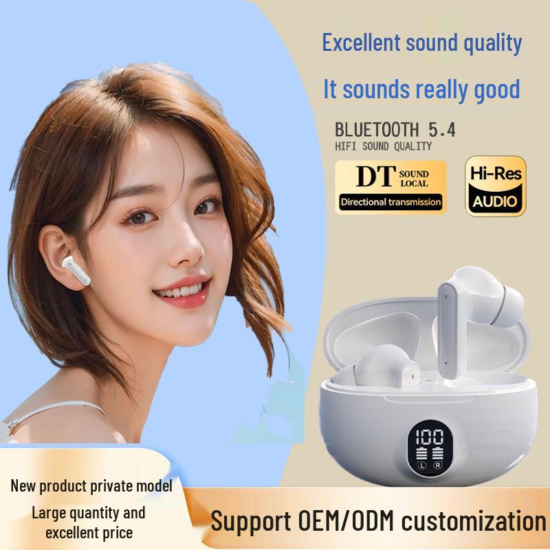 Premium Wireless Bluetooth In-ear Earbuds with Long Battery Life and Digital Display