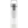 [Official Japanese Product] SIGG Hot & Cold Glass, 0.4L, Double-Pane Glass, Insulated Bottle with Tea Strainer