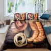 Western Cowboy Duvet Cover Set Vintage Farmhouse Bedding Set for Kids Boys Teens Queen Size Soft 2/3pcs Polyester Quilt Cover