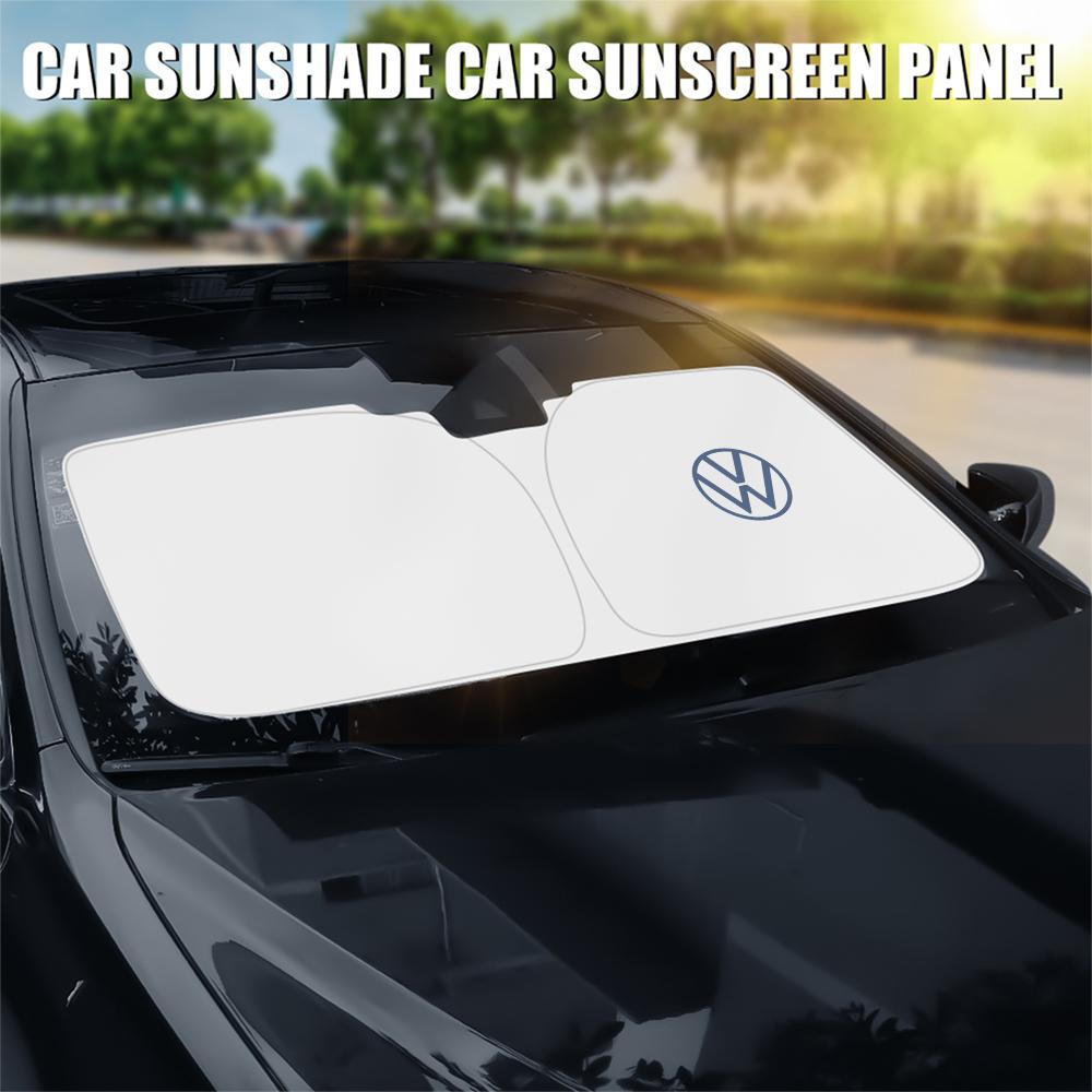 2026 Hot Valve Stems Caps Car Windshield Sunshade Cover UV Protection Sun Shade For Volkswagen VW RLINE Golf 4 Motion Passat CC Polo Tour ET1