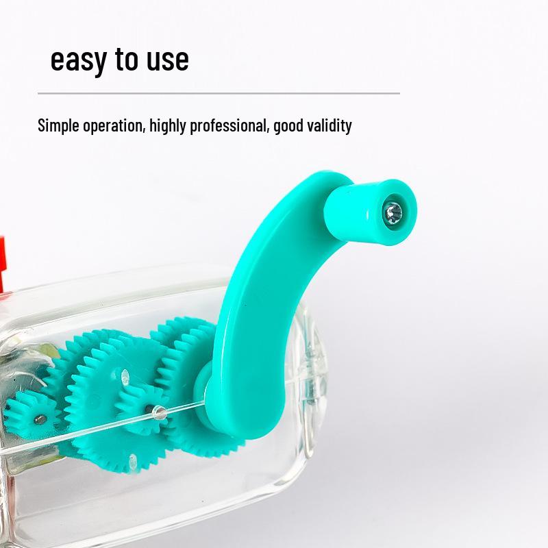 Hand-Crank Generator with Detachable Fan Blades for Middle School Science Experiments